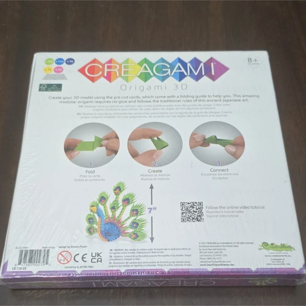 Creagami Origami 3D Paper Sculpture Kit Large 502 pcs CR 738 US